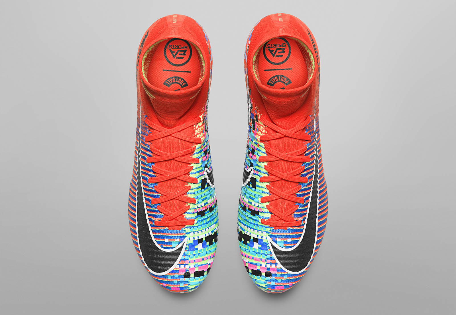 Nike mercurial superfly v ea sport fg soccer 2025 cleats orange colorful